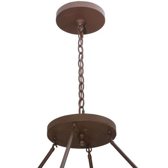 2nd Ave Lighting Commerce 48" Amber Quartz Lens Cafe Noir Inverted Pendant Light