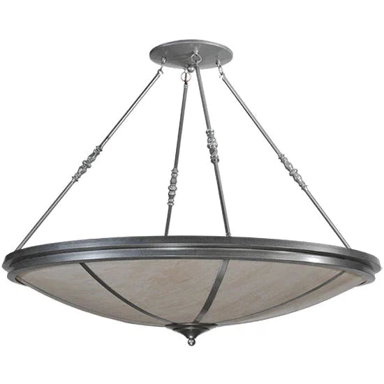 2nd Ave Lighting Commerce 48" Fleshtone Idalight Nickel Semi-Flush Mount Lighting