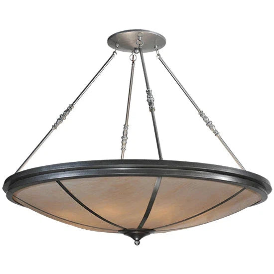 2nd Ave Lighting Commerce 48" Fleshtone Idalight Nickel Semi-Flush Mount Lighting