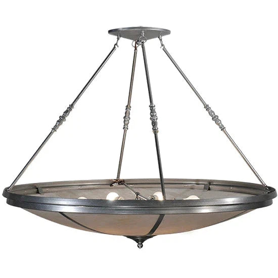 2nd Ave Lighting Commerce 48" Fleshtone Idalight Nickel Semi-Flush Mount Lighting