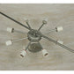 2nd Ave Lighting Commerce 48" Fleshtone Idalight Nickel Semi-Flush Mount Lighting