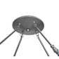 2nd Ave Lighting Commerce 48" Fleshtone Idalight Nickel Semi-Flush Mount Lighting