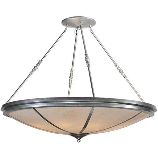 2nd Ave Lighting Commerce 48" Fleshtone Idalight Nickel Semi-Flush Mount Lighting