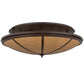 2nd Ave Lighting Commerce 48" Flushmount in Cafe Noir Finish