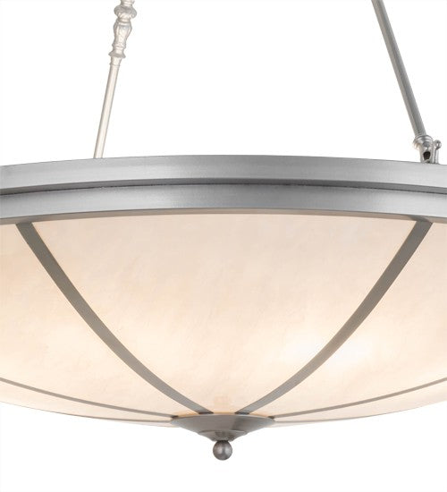 2nd Ave Lighting Commerce 48" Wide Inverted Pendant Nickel Finish