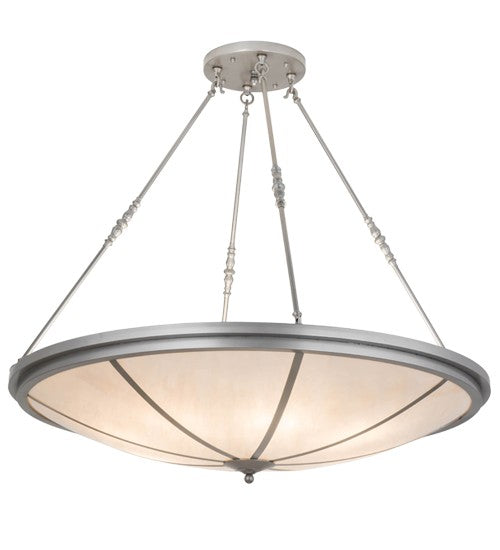 2nd Ave Lighting Commerce 48" Wide Inverted Pendant Nickel Finish