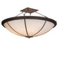 2nd Ave Lighting Commerce 72" Wide Semi-Flushmount in Rococco Finish