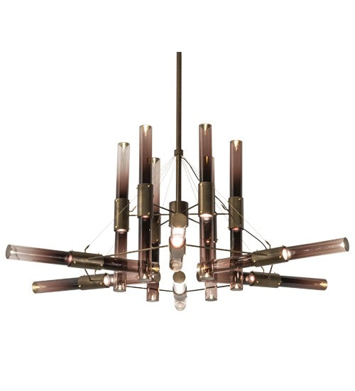 2nd Ave Lighting Conglomerate 80" Wide Chandelier in Antique Copper Finish