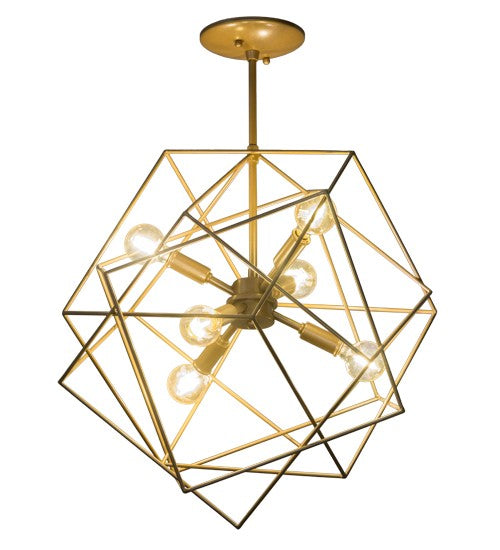 2nd Ave Lighting Conundrum 19" Pendant in Metallic Champaign Finish