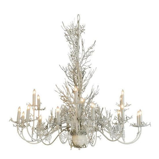 2nd Ave Lighting Coral 72" Wide 18 LT Chandelier in Beige Hammer Finish