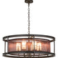 2nd Ave Lighting Cordoba 36" Wide 6 Light Pendant in Gilded Tobacco Finish