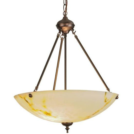 2nd Ave Lighting Corinth 20" Inverted Pendant in White Marble Finish