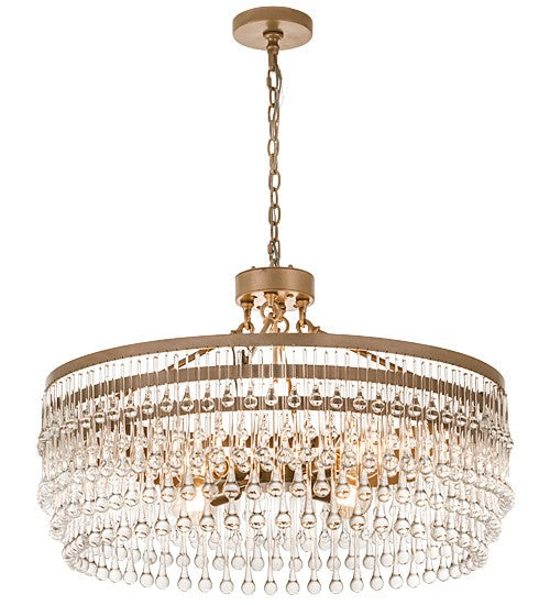2nd Ave Lighting Corsica 35" Chandelier in Champagne Metallic Finish