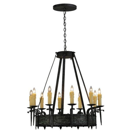 2nd Ave Lighting Costello 36" Wide 10 LT Chandelier in Smoke Finish