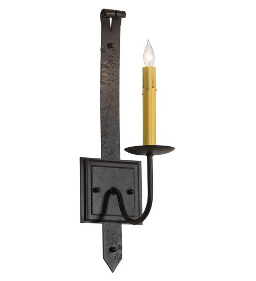 2nd Ave Lighting Costello 5" Wide Wall Sconce in Old Wrought Iron Finish