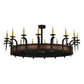 2nd Ave Lighting Costello 60" 16 LT Chandelier in Costello Black Finish