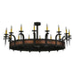 2nd Ave Lighting Costello 60" 16 LT Chandelier in Costello Black Finish