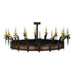 2nd Ave Lighting Costello 60" 16 LT Chandelier in Costello Black Finish