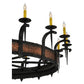 2nd Ave Lighting Costello 60" 16 LT Chandelier in Costello Black Finish