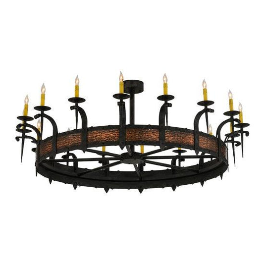 2nd Ave Lighting Costello 60" 16 LT Chandelier in Costello Black Finish