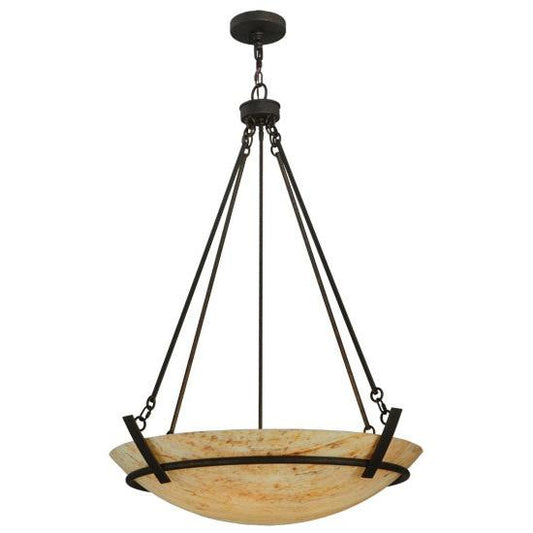 2nd Ave Lighting Covina 36" Inverted Pendant in Gilded Tobacco Finish