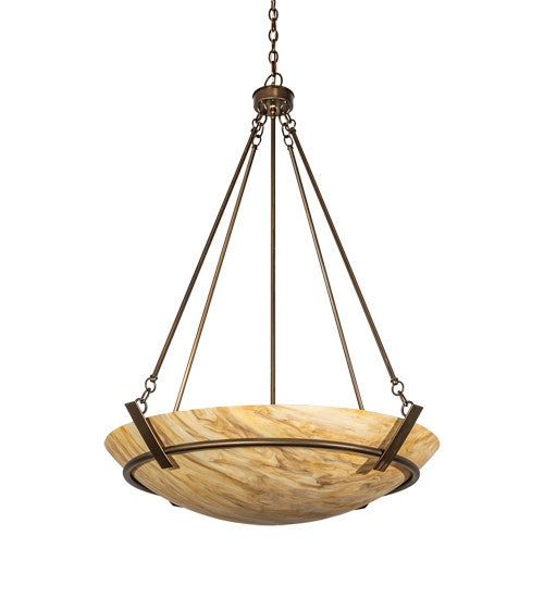 2nd Ave Lighting Covina 36" Wide Inverted Pendant in Antique Copper Finish