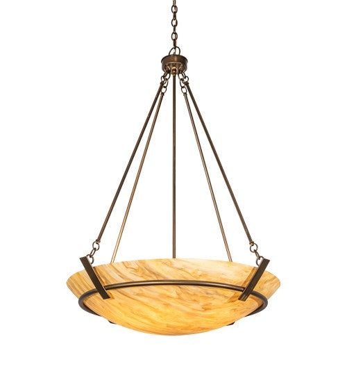2nd Ave Lighting Covina 36" Wide Inverted Pendant in Antique Copper Finish