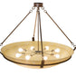 2nd Ave Lighting Covina 48" Inverted Pendant in Antique Rust Finish