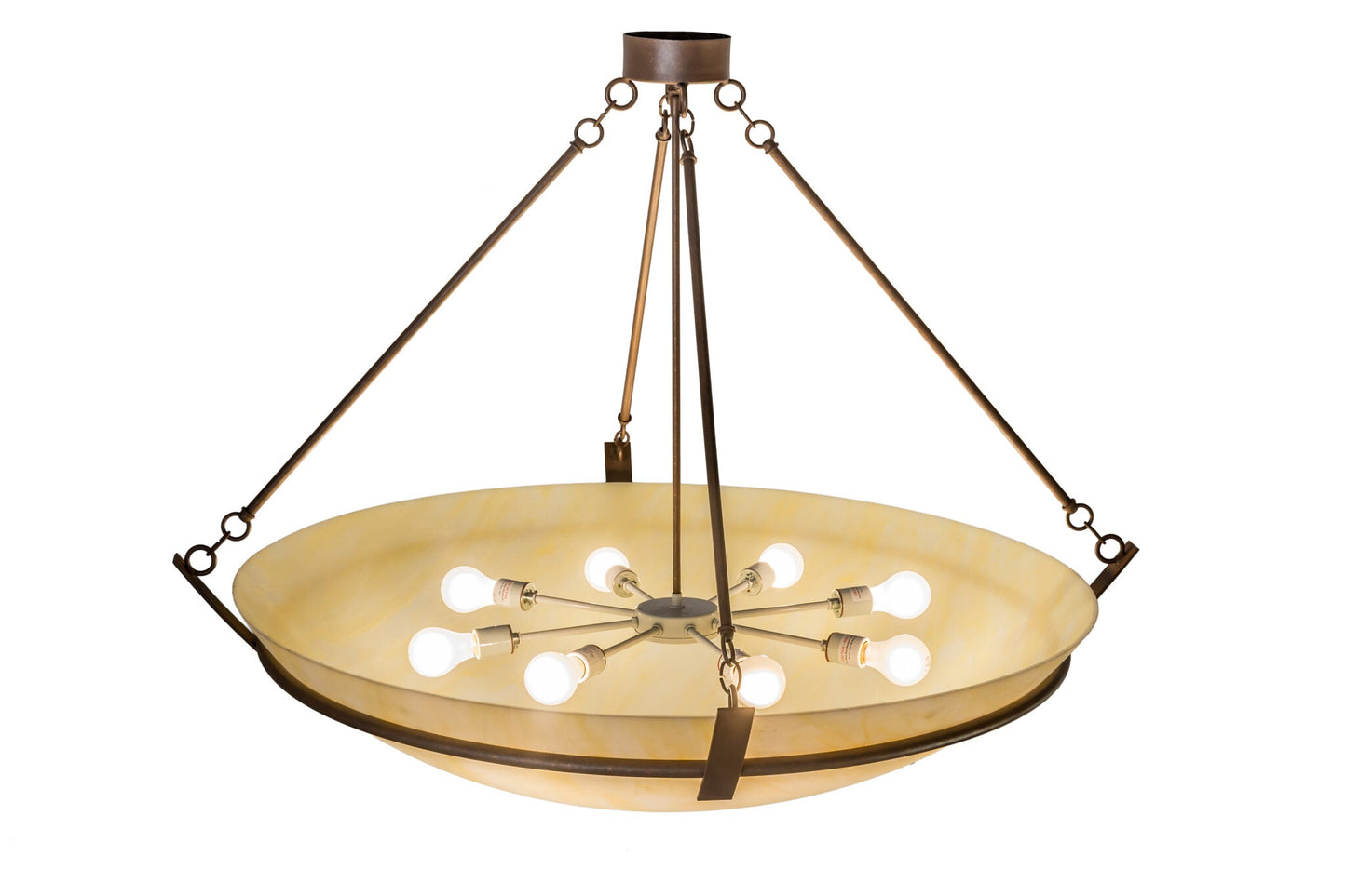 2nd Ave Lighting Covina 48" Inverted Pendant in Antique Rust Finish