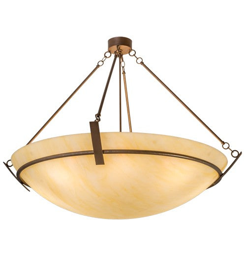 2nd Ave Lighting Covina 48" Inverted Pendant in Antique Rust Finish