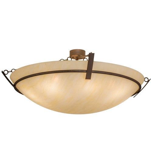 2nd Ave Lighting Covina 48" Semi-Flushmount in Antique Rust Finish