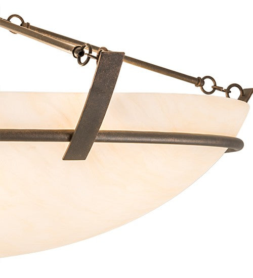 2nd Ave Lighting Covina 48" Semi-Flushmount in Gilded Tobacco Finish