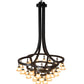 2nd Ave Lighting Cretella 65" Wide 34 Light Chandelier in Solar Black Finish