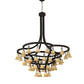 2nd Ave Lighting Cretella 90" Wide 58 LT Chandelier in Solar Black Finish