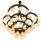 2nd Ave Lighting Cretella 90" Wide 58 LT Chandelier in Solar Black Finish