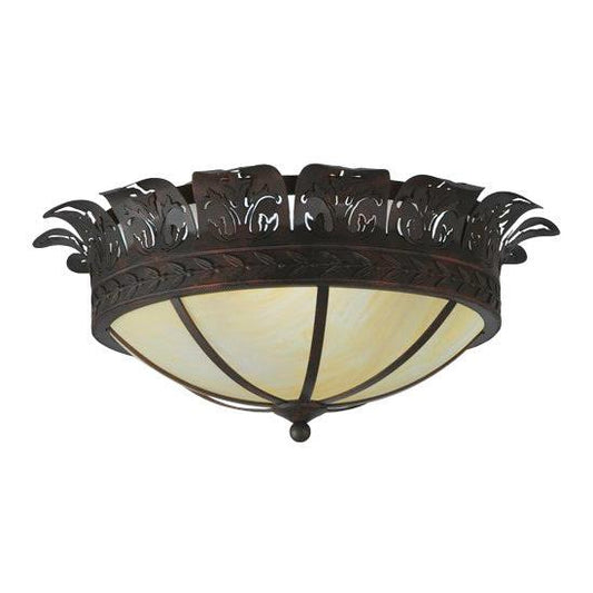 2nd Ave Lighting Crowne 24" Flushmount in Cajun Spice Finish