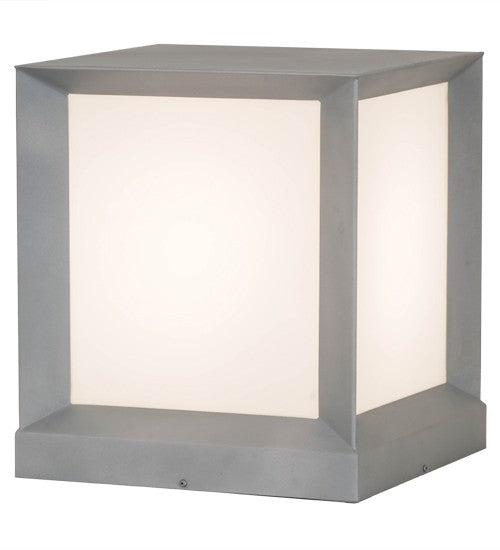 2nd Ave Lighting Cubism 16" Pier Mount in Weatherable Silver Finish