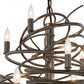 2nd Ave Lighting Cyclone 20" Wide 13 LT Chandelier in Bronze Metallic Finish