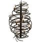 2nd Ave Lighting Cyclone 20.5" Wide 9 LT Chandelier in Coffee Bean Finish