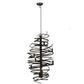 2nd Ave Lighting Cyclone 20.5" Wide 9 LT Chandelier in Coffee Bean Finish