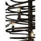 2nd Ave Lighting Cyclone 20.5" Wide 9 LT Chandelier in Coffee Bean Finish