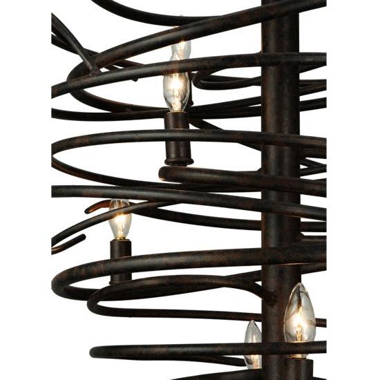 2nd Ave Lighting Cyclone 20.5" Wide 9 LT Chandelier in Coffee Bean Finish