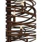 2nd Ave Lighting Cyclone 37" 18-Light E12 Base Antique Rust Chandelier