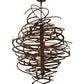 2nd Ave Lighting Cyclone 37" 18-Light E12 Base Antique Rust Chandelier