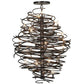 2nd Ave Lighting Cyclone 42" Wide 20 LT Chandelier With Cosmic Silver Vein Finish