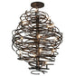 2nd Ave Lighting Cyclone 42" Wide 20 LT Chandelier With Cosmic Silver Vein Finish