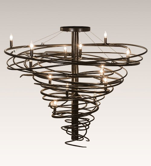 2nd Ave Lighting Cyclone 48" Wide 14 LT Chandelier in Timeless Bronze