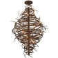 2nd Ave Lighting Cyclone 56" 28-Light Antique Rust Chandelier