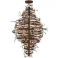 2nd Ave Lighting Cyclone 56" 28-Light Antique Rust Chandelier