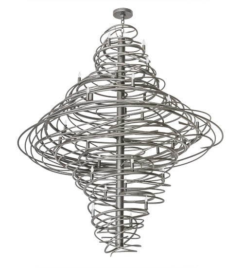 2nd Ave Lighting Cyclone 60" Wide 36 LT Chandelier in Pewter Finish